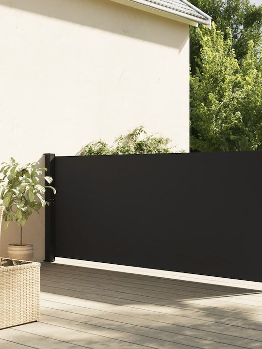 vidaXL Terrace Sideway Sunshade Roller Black 1x5cm