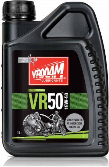 Vrooam Motorradöl für Viertaktmotoren 15W-50 1Es