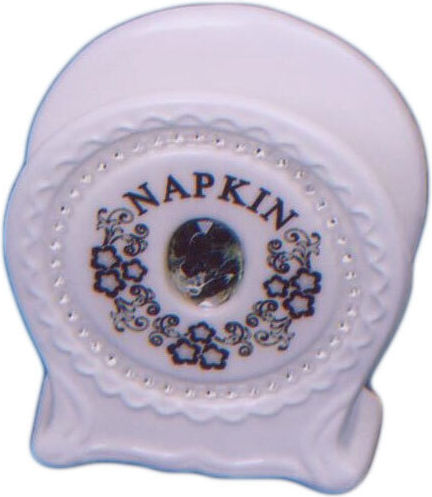 Karvounis Ceramic Napkin Holder White HC-311209