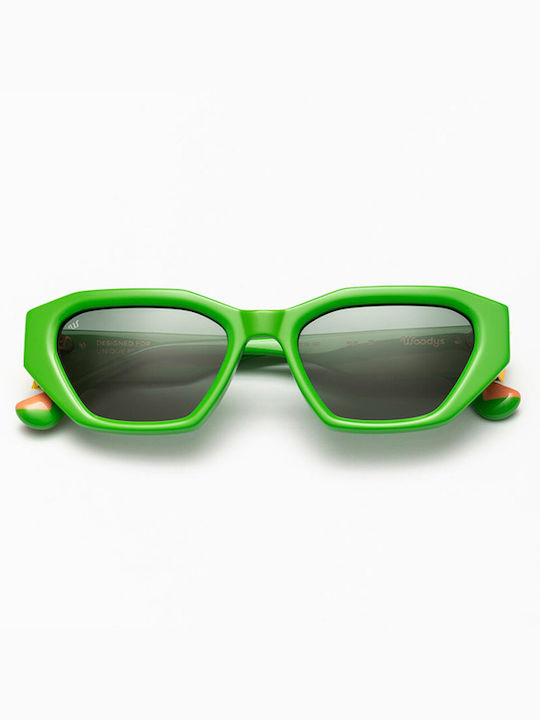 Woodys Barcelona Sonnenbrillen mit Grün Rahmen RUE C5