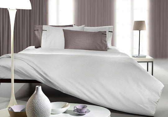 Guy Laroche Sheet Semi Double with Elastic 120x200+35cm. Minimal Silver