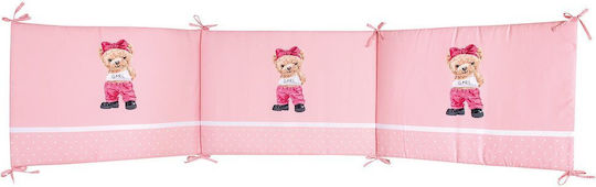 Polo Club Crib Bumpers Classic Inside Pink 45x195cm