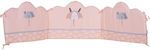 Das Home Crib Bumpers Classic Inside Pink-white-grey 45x195cm 600011104878