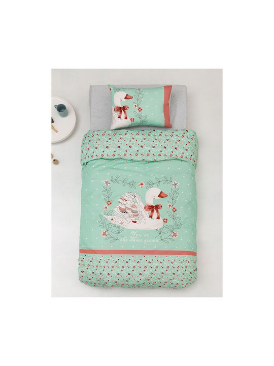 Palamaiki Happy Baby Baby Sheets Set Crib Cotton Green 120x160cm 3pcs