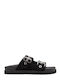 Scotch & Soda Damen Flache Sandalen in Schwarz Farbe