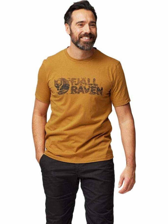 Fjallraven Lush Logo T-shirt Brown