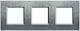 Bticino Switch Frame 2 Positions in Gray Color LNA4802M3NA