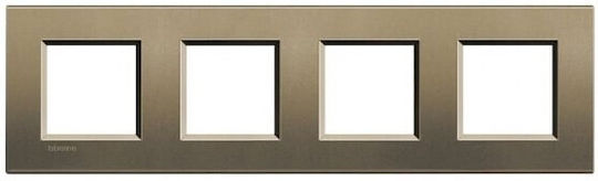 Bticino Switch Frame 2 Positions in Bronze Color LNA4802M4SQ