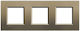 Bticino Switch Frame 2 Positions in Bronze Color LNA4802M3SQ