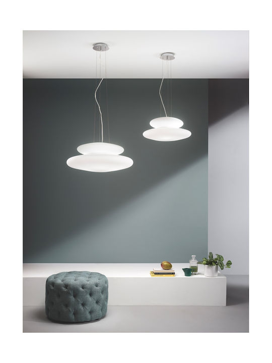 Ondaluce Pendant Light White 60cm