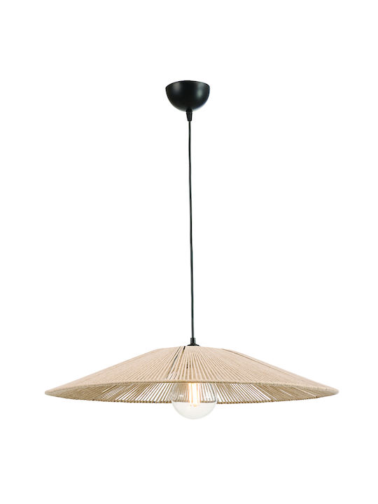 ArkoLight Pendant Light Brown with Rope for Socket E27 40cm