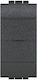 Bticino Wall Switch Single Aller Retour Gray