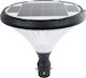 GloboStar Ηλιακό Φωτιστικό Δαπέδου Φανάρι 40W 550lm Ψυχρό Λευκό 6000K με Φωτοκύτταρο IP65