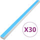 vidaXL Cable Channel with Sticker Floor made of Plastic White 1m