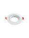 Eurolamp Μεταλλικό Χωνευτό Σποτ με Ντουί GU10 Λευκό 92x92εκ. 1τμχ