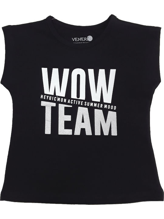 T-shirt Καλοκαρινό Wow Team Venere Black 8010685