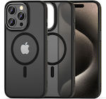 Tech-Protect Magmat ”2” Back Cover Plastic / Silicone Black (iPhone 15 Pro)