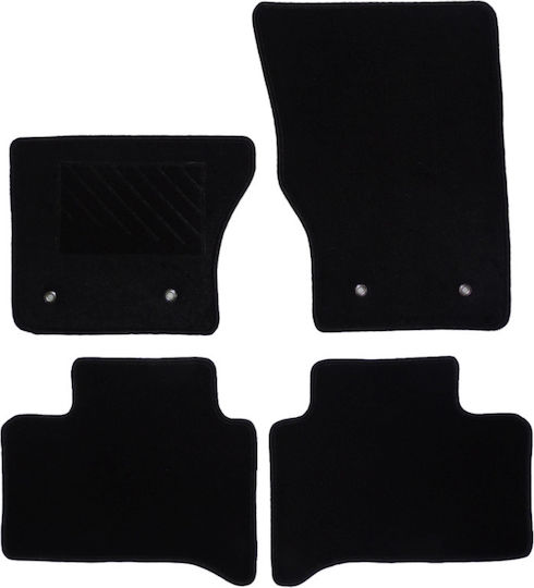 Autopataki Satz Vorder- und Hintermatten 4Stück aus Teppichboden für Land Rover Range Rover Sport 2013-2022 Schwarz