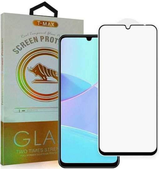 T-Max Fluid Despensing 3D 0.2mm Full Glue Tempered Glass Μαύρο (Realme C51)