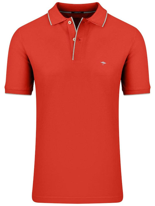 Fynch Hatton Bluza Bărbătească cu Mânecă Scurtă Polo RED