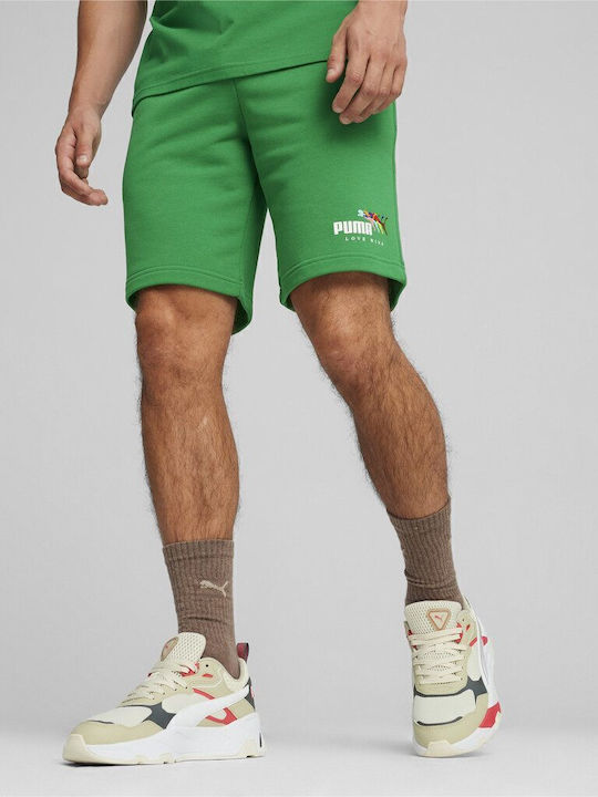 PUMA Essplus Love Wins Ανδρική Βερμούδα Πράσινη
