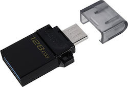 Kingston Datatraveler Micro Duo 3 G2 128GB USB 3.1 Stick with connection USB-A & USB-C Black