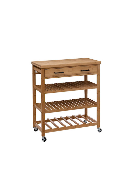 5Five Kitchen Trolley Wooden in Color 38x38x90cm