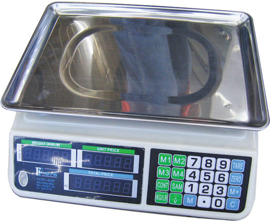 AGC Electronic Retail Scale with Weighing Capacity of 40kg and Division 200gr