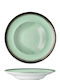 Lukanda Galaxy Plate Pasta made of Porcelain Green with Diameter 27cm 6pcs