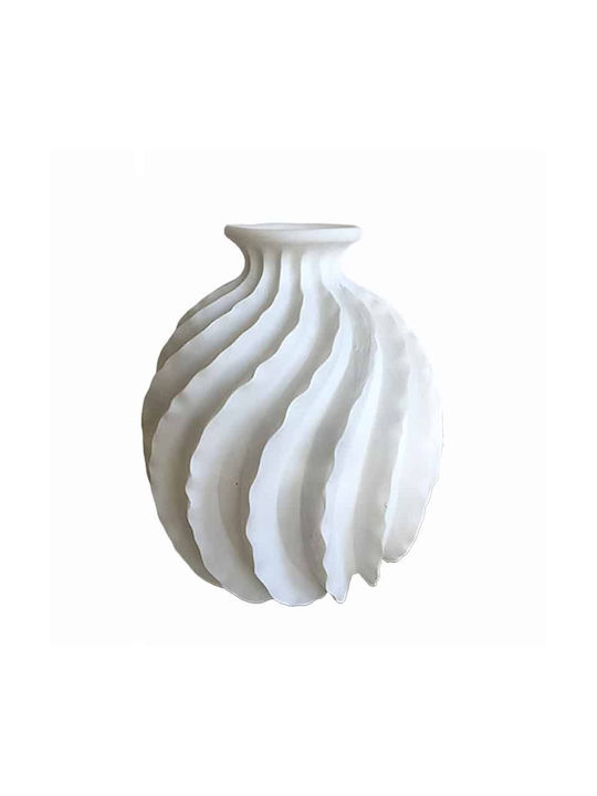 Art et Lumiere Decorative Vase White 25x25x37.5cm