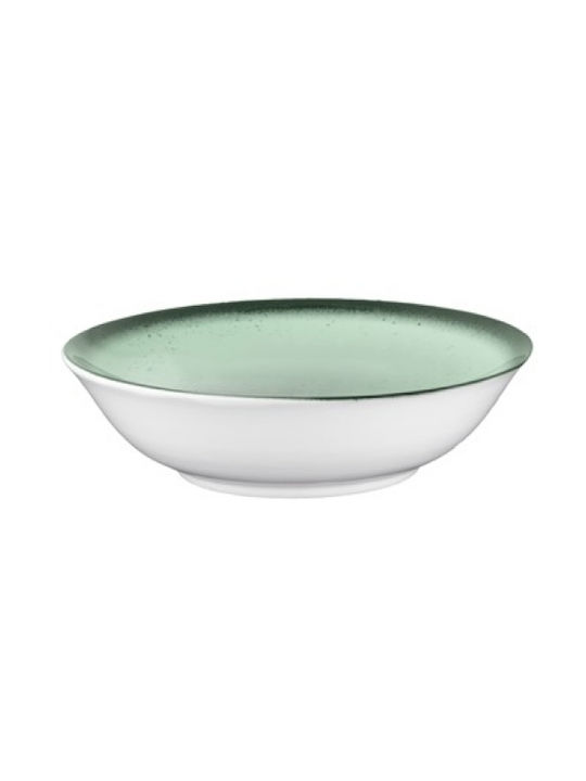 Lukanda Galaxy Servierschüssel Rund aus Porzellan Grün mit Durchmesser 14cm 6Stück