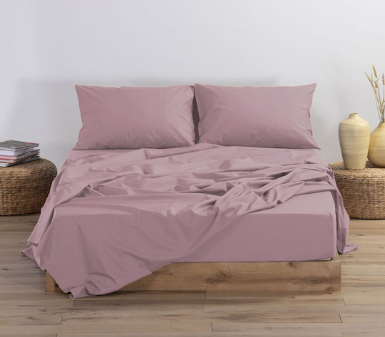 Nef-Nef Homeware for Single Bed 100x200+30cm with Elastic Basic 1213-amethyst