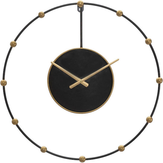 Mauro F Wall Clock Metallic Gold 61x4.5cm