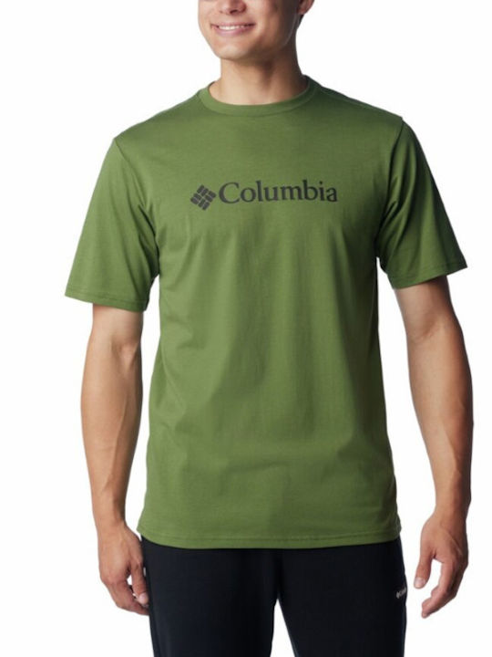 Columbia Ανδρικό T-shirt Κοντομάνικο Πράσινο