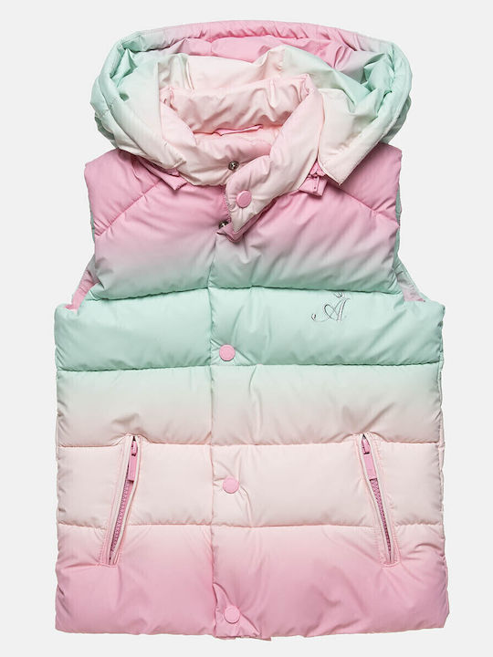 Kinder Steppjacke Beidseitig mit Kapuze Mehrfarbig