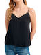 Attrattivo Women's Blouse with Straps Black