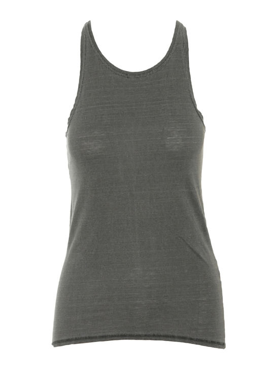 Women's Blouse Sleeveless Gray
