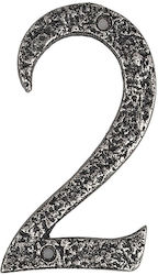 Roline 461 Πινακίδα Αριθμό 2 Αλουμίνιο Old Silver 100mm Roline 461 Πινακίδα Αριθμό 2 Αλουμίνιο Old Silver 100mm