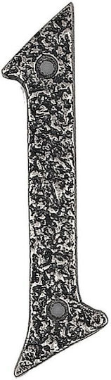 Roline 461 Πινακίδα Αριθμό 1 Αλουμίνιο Old Silver 100mm