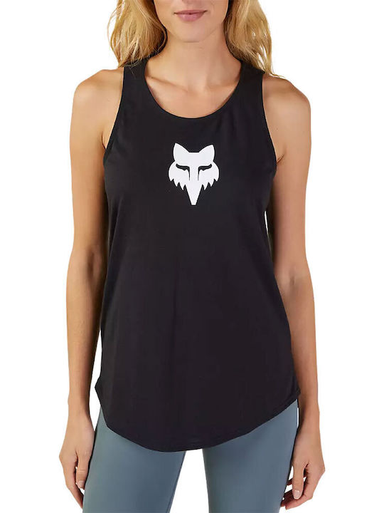 Fox Damen Sportliches Bluse Ärmellos Schwarz