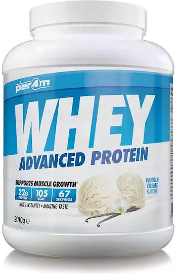 Per4m Whey Advanced Πρωτεΐνη Ορού Γάλακτος με Γεύση VANILLA CREME 2.01kg
