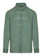 Langärmlig Leinen Hemd Light Khaki