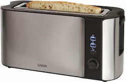 Livoo Toaster 2 Schlitze 1000W Gray Livoo Toaster 2 Schlitze 1000W Gray