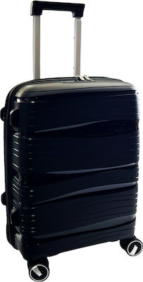 Mega Bazaar Medium Travel Suitcase Black with 4 Wheels Height 64cm.