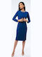 BelleFille Damen Blazer Blau