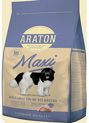 Araton 15kg Dry Food for Adult Large Breed Dogs with Poultry