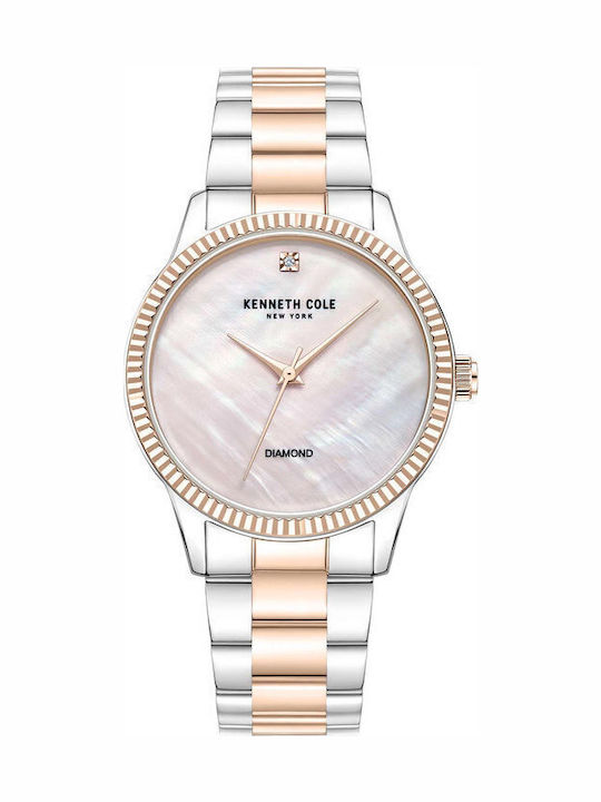 Kenneth Cole Γυναικείο Ρολόι Μπαταρίας με Ροζ Χρυσό / Ροζ Χρυσό Μεταλλικό Μπρασελέ