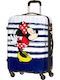 American Tourister Legends Minnie Μεσαία Βαλίτσα Ταξιδίου Σκληρή Λευκό με 4 Ρόδες Ύψους 65εκ.