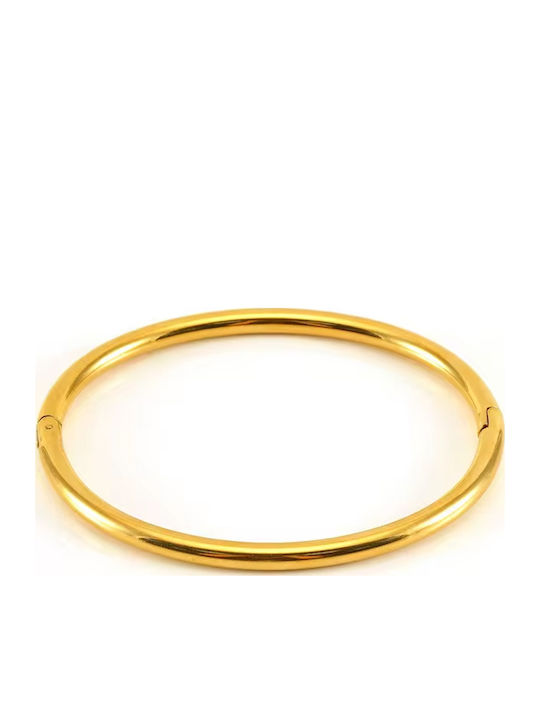 Bode Women's Bracelet Handcuffs made of Steel Gold Plated