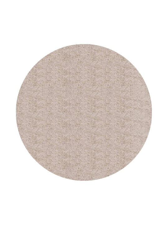 vidaXL Rug Round Shaggy Beige